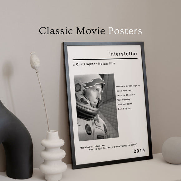 Interstellar Minimalist Style Movie Poster