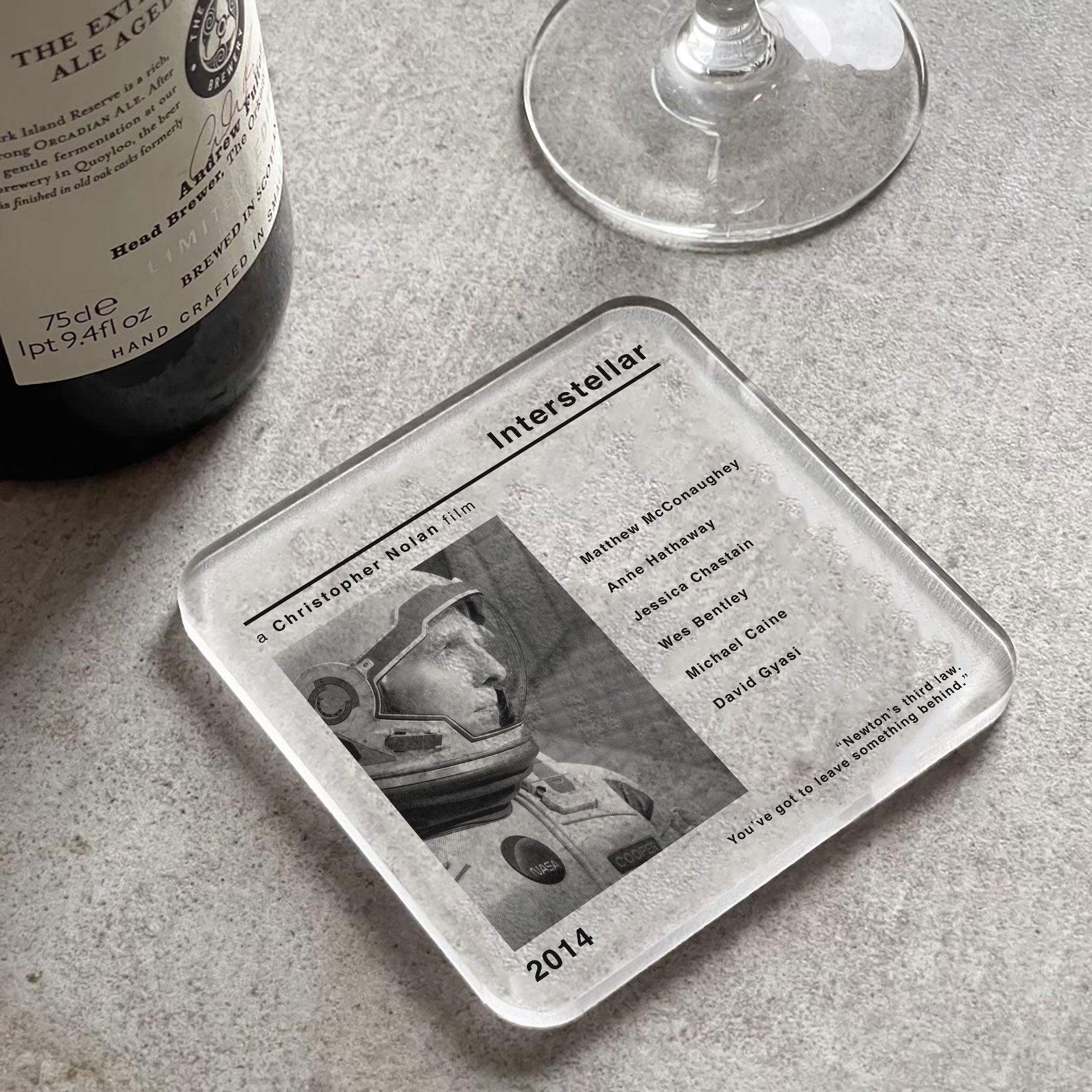 Interstellar Movie Coffee Coaster