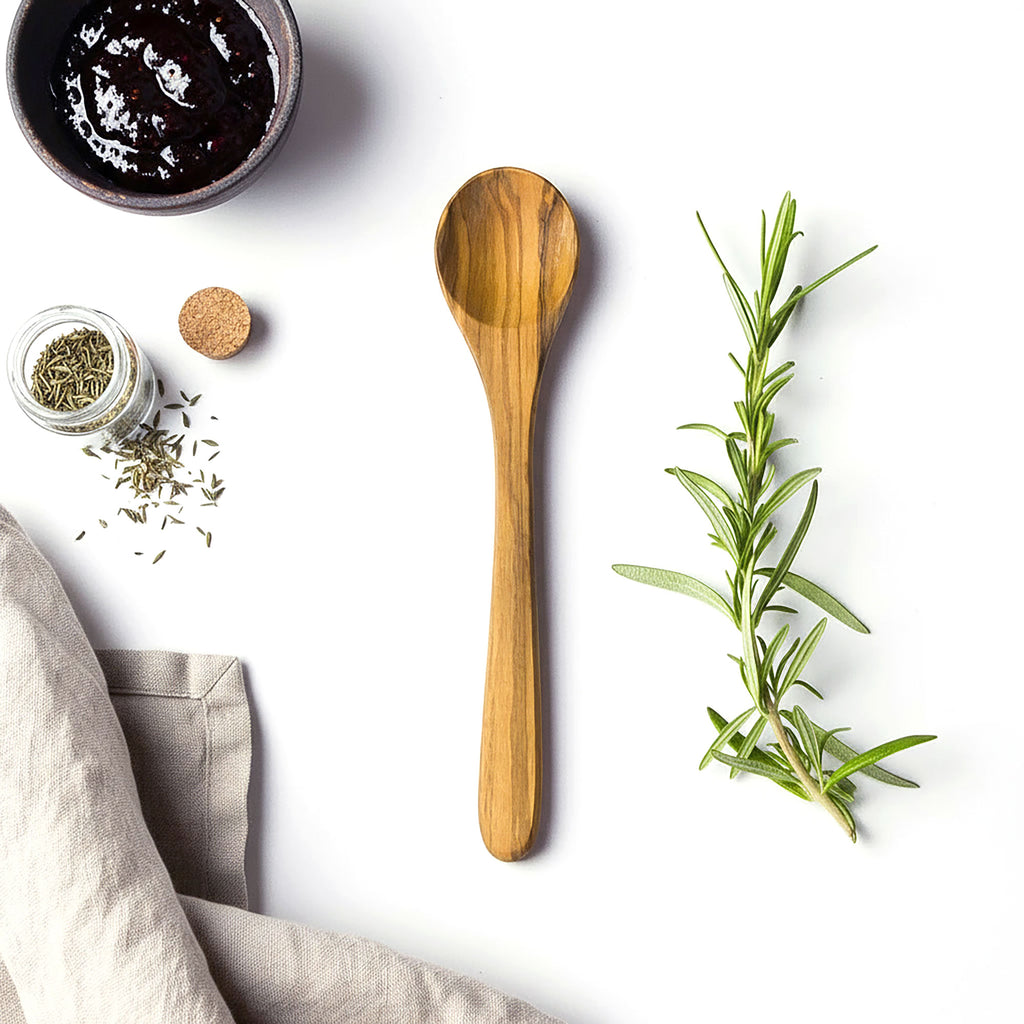 Olive Wood Jam Spoon - Length 14cm