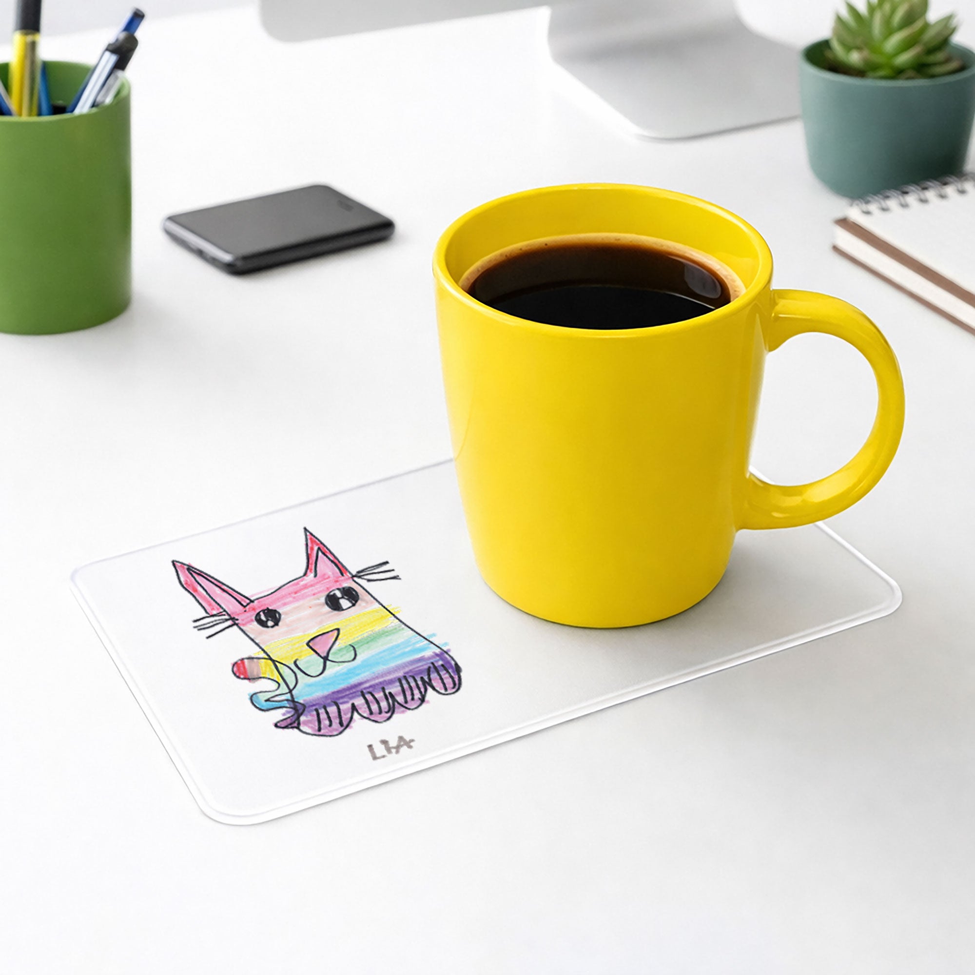 Personalised Your Childs Drawing Coaster
