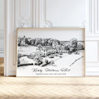 Personalised Heavy Pencil Sketch Venue Print