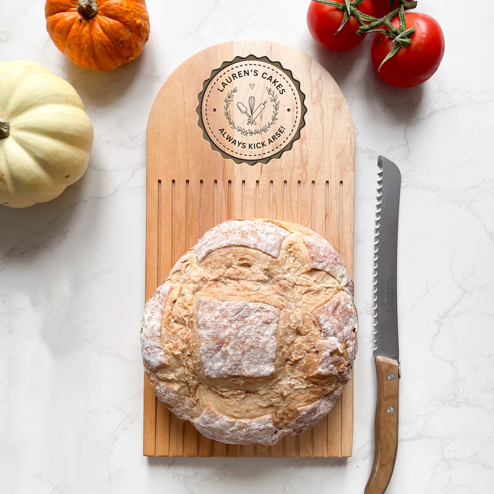 Personalised Maple Wood Bread Board