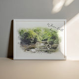Personalised Landscape Watercolour Art Print