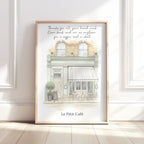 Personalised Workplace Illustration Portrait Print | Retirement Gift