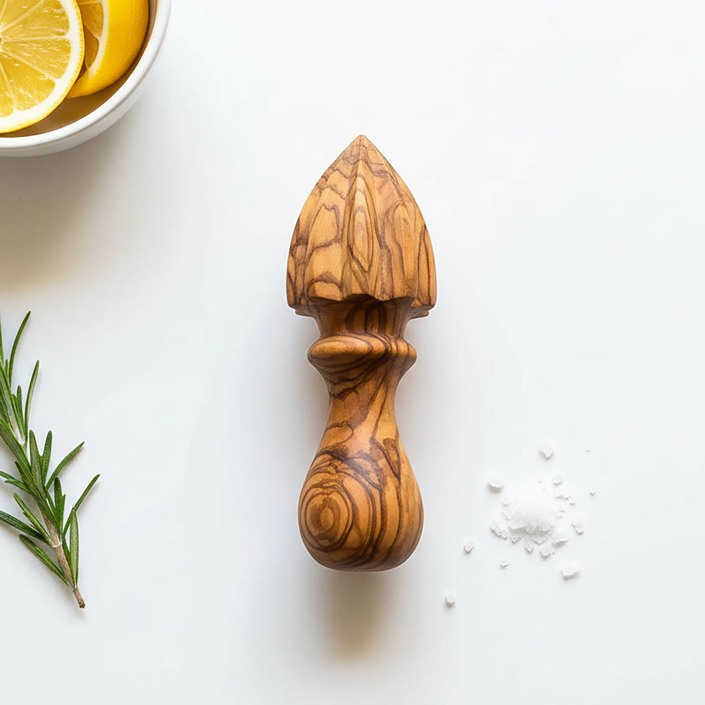 Traditional Olive Wood Lemon Squeezer