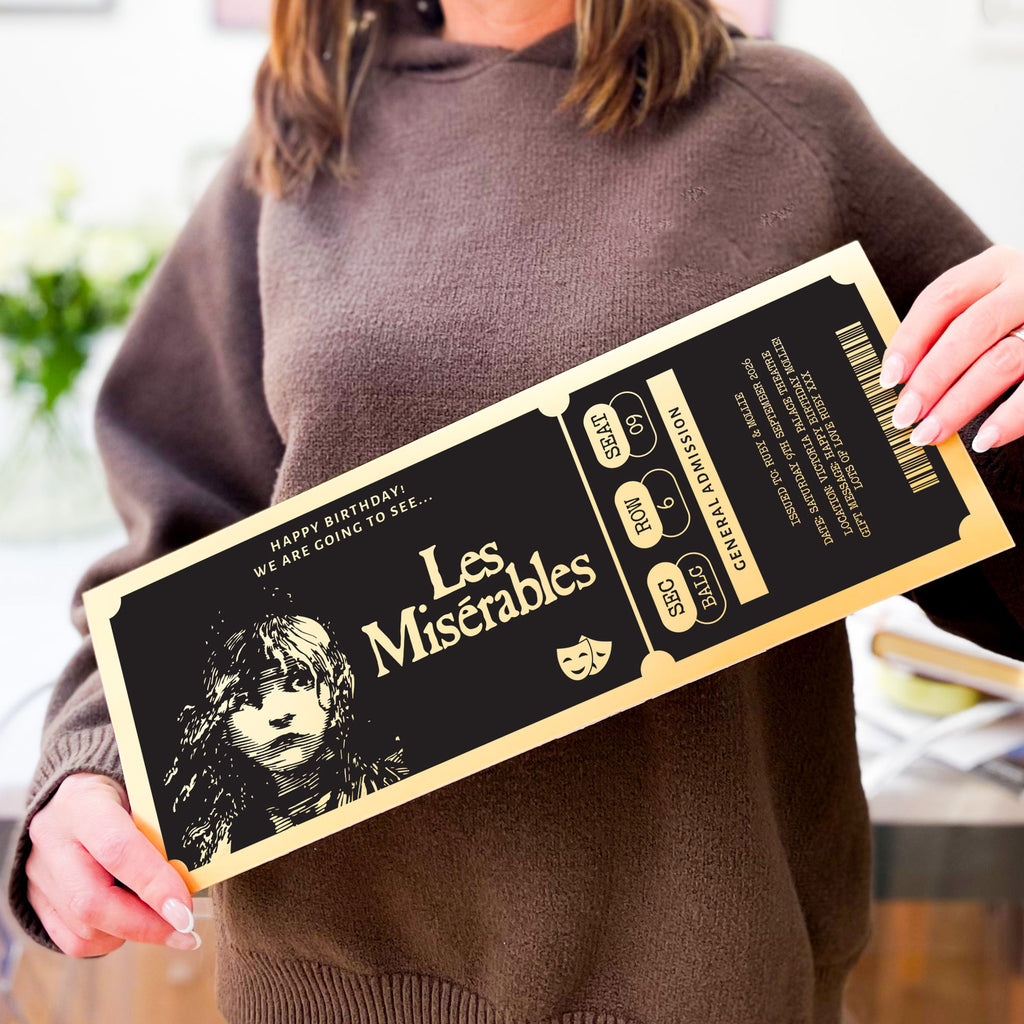 Personalised Oversized Theatre Ticket Gift