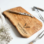 Your Own Logo Engraved Olive Wood Chopping/Cheese Board -  30cm x 15cm x 2cm