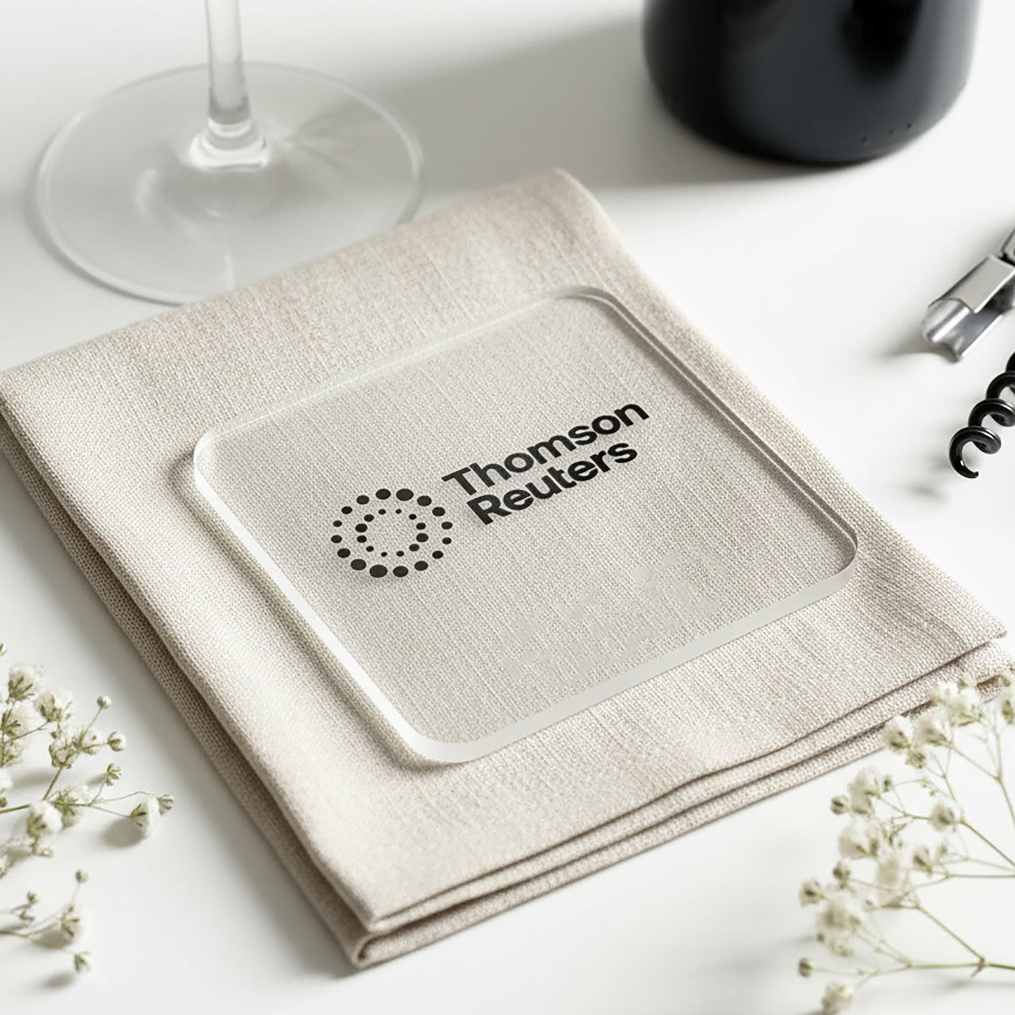 Your Own Logo Branded Logo Square Drinks Coaster