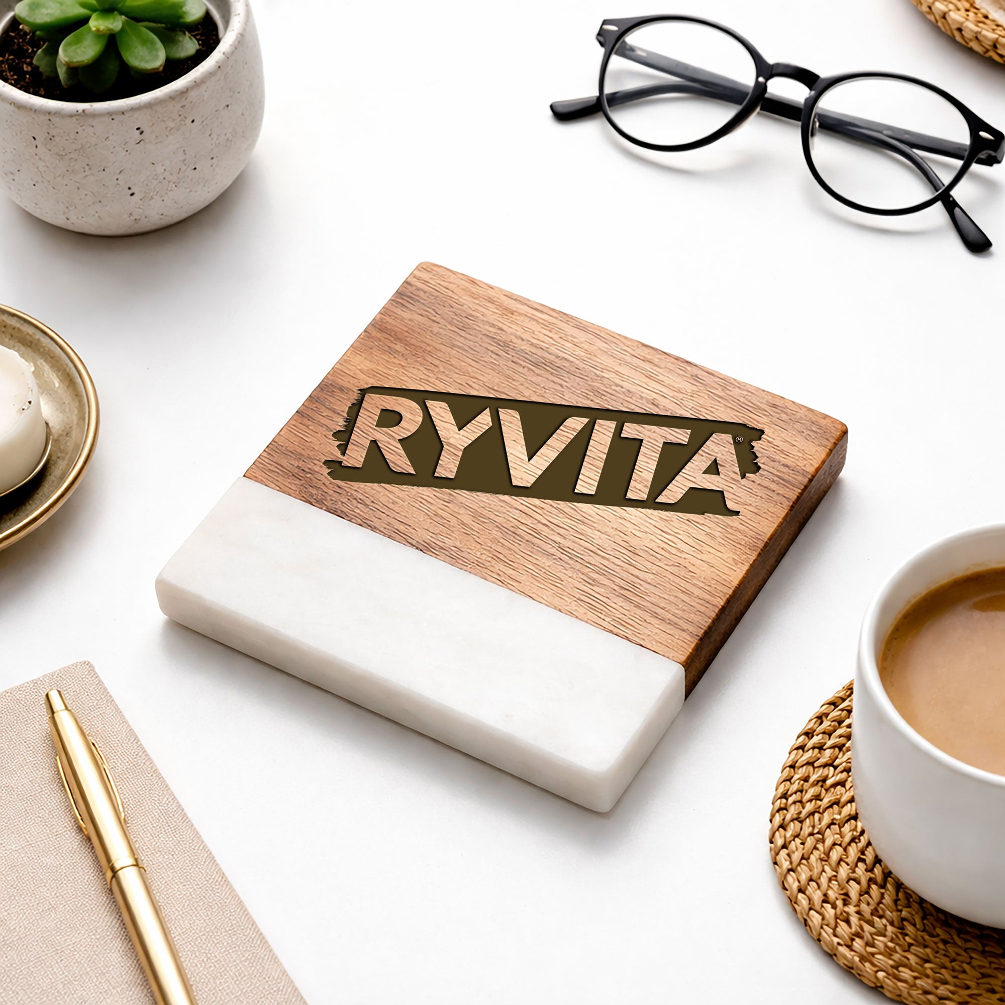 Your Own Logo Engraved Drinks Coaster