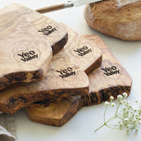 Your Own Logo Engraved Olive Wood Chopping/Cheese Board - 21cm x 15cm