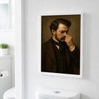 Funny Bathroom Toilet Print - Victorian Man