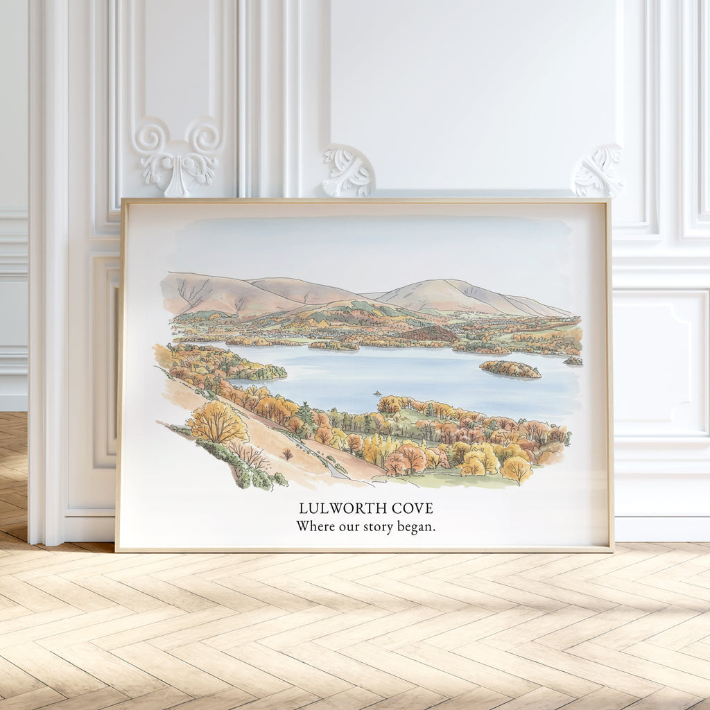 Personalised Landscape and Gardens Watercolour Art Print