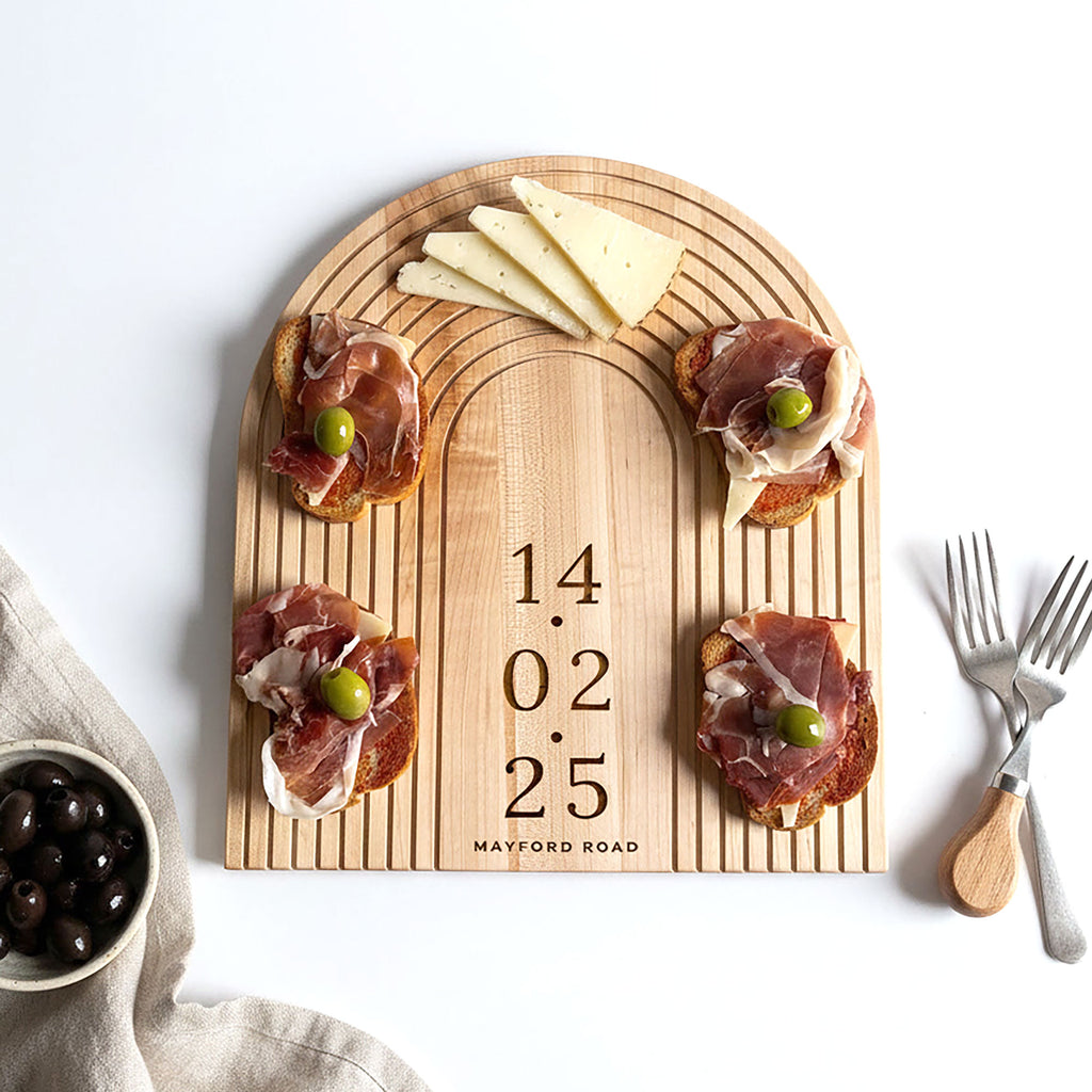 Personalised Maple Anniversary Charcuterie Board