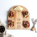 Personalised Maple Anniversary Charcuterie Board