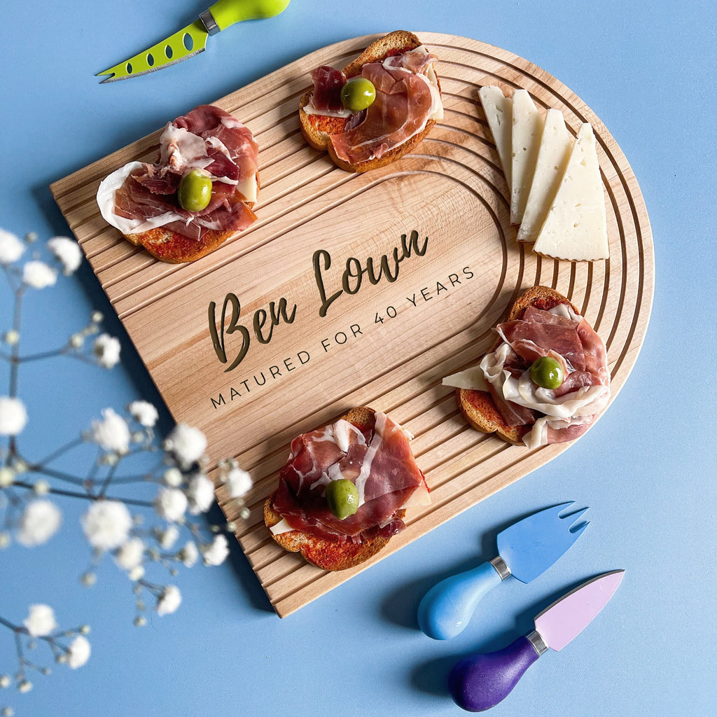 Personalised Maple Cheese Board