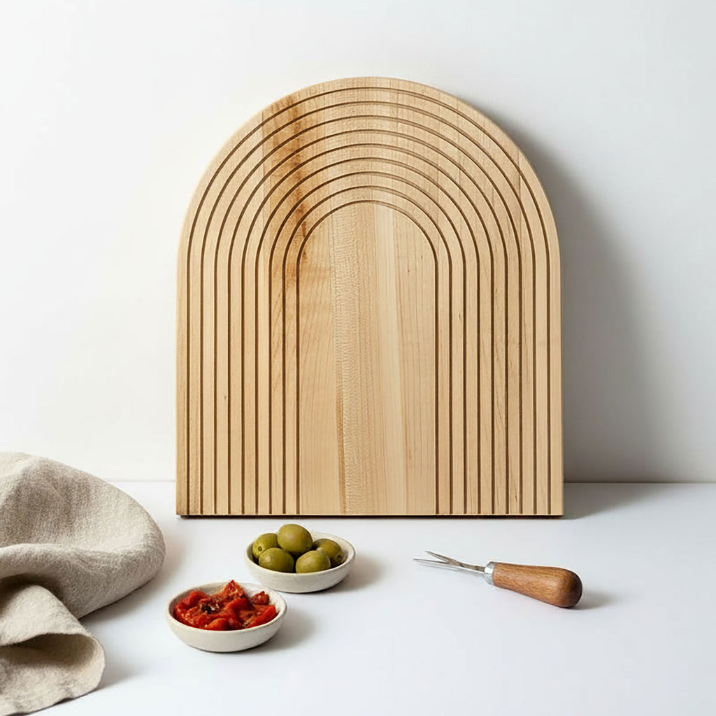 Charcuterie, Bread and Cheese Board -  Maple Wood
