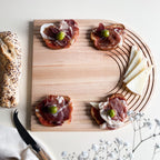 Charcuterie, Bread and Cheese Board -  Maple Wood