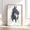 Personalised Watercolour Horse & Pet Portrait