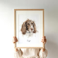 Personalised Watercolour Horse, Dog or any Pet Portrait Print