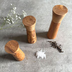 Olive Wood Modern Style Pepper or Salt Mill and Grinder - 3 Sizes