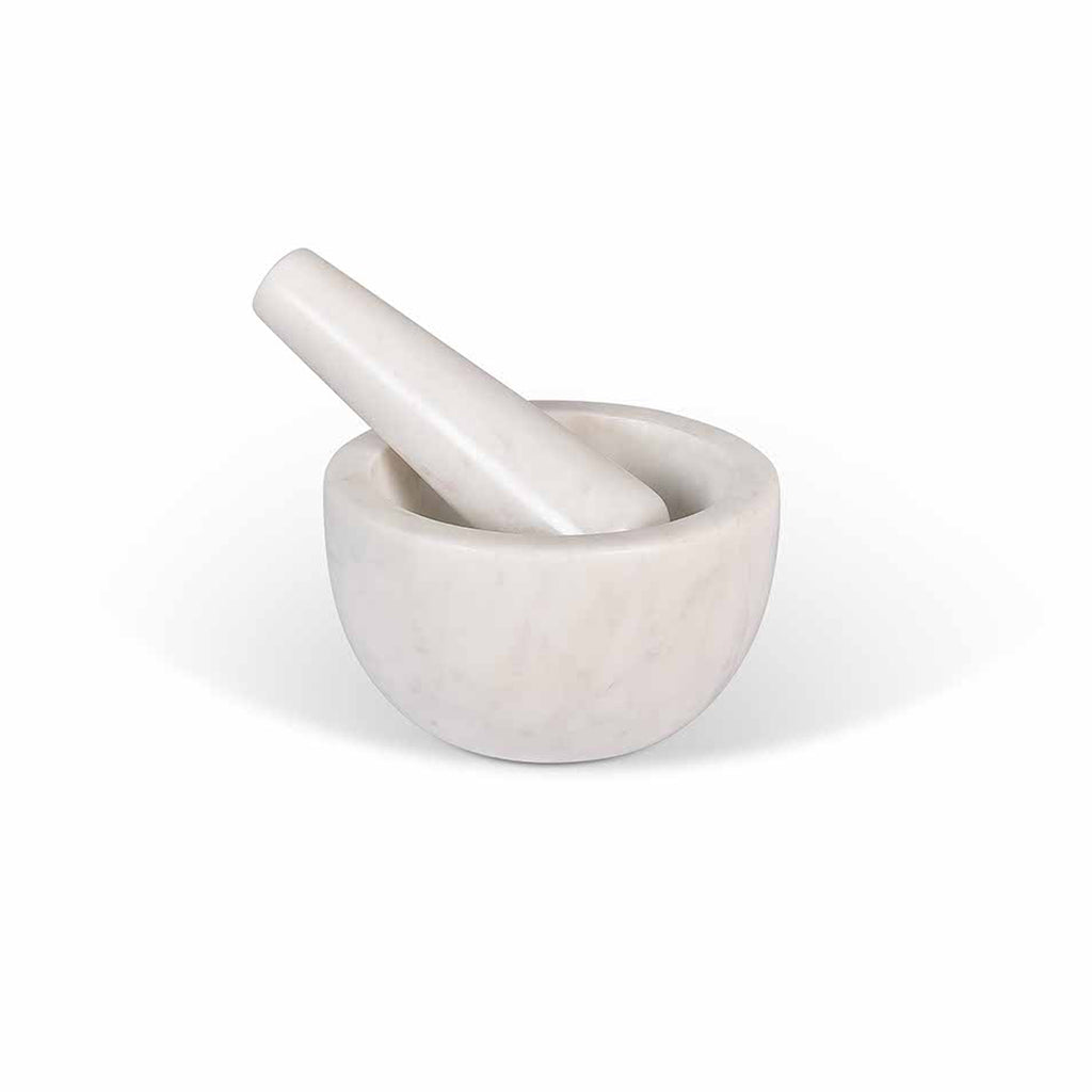 Solid Marble Pestle and Mortar
