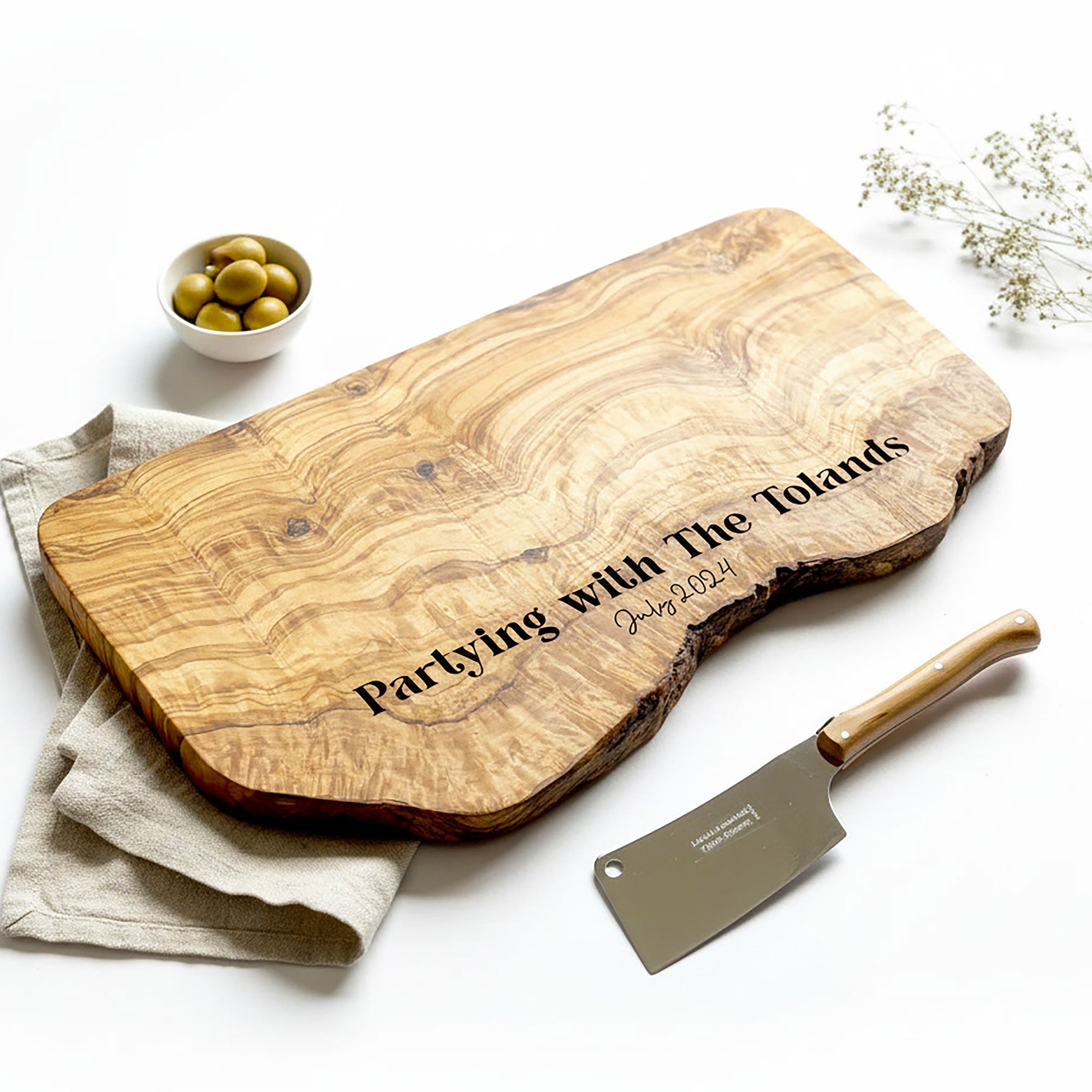 Personalised Natural Wooden Cheeseboard