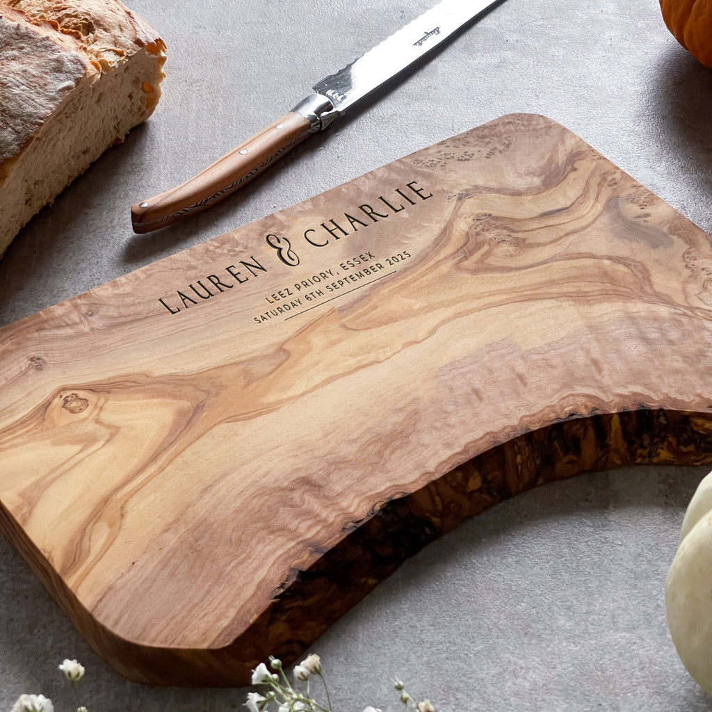 Personalised Rustic Charcuterie Board
