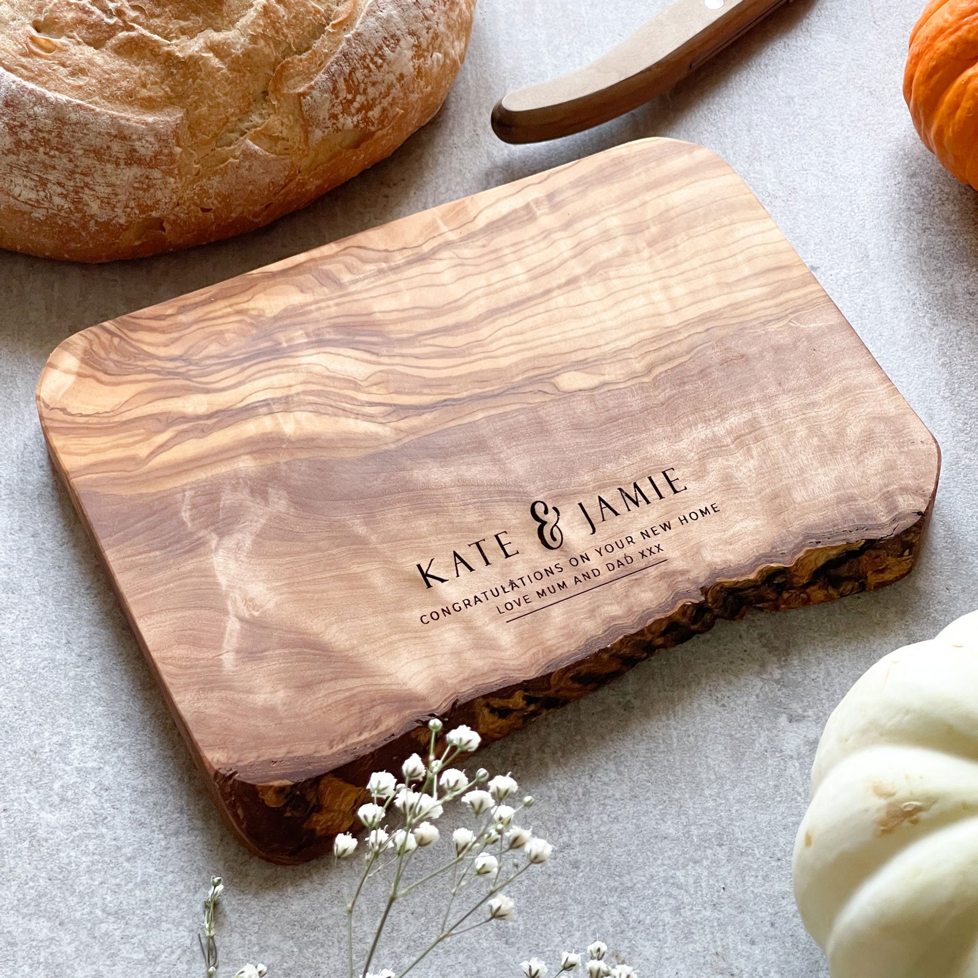 Personalised Rustic Charcuterie Board