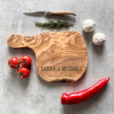 Personalised Olive Wood Cheese Board