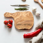 Personalised Olive Wood Cheese Board