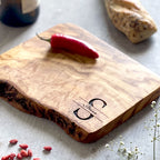 Personalised Monogram Olive Wood Cheese Board