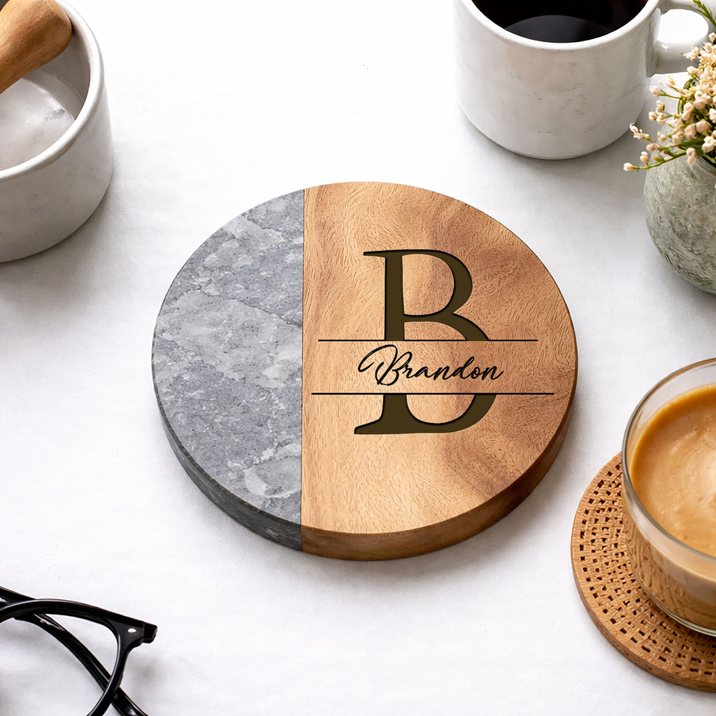 Personalised Monogram Coaster