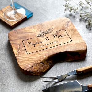 Personalised Custom Rustic Wooden Chopping Board