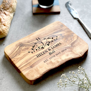 Personalised Olivewood Cheeseboard