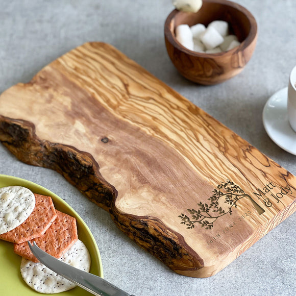 Personalized Rustic Cheeseboard Anniversary Gift