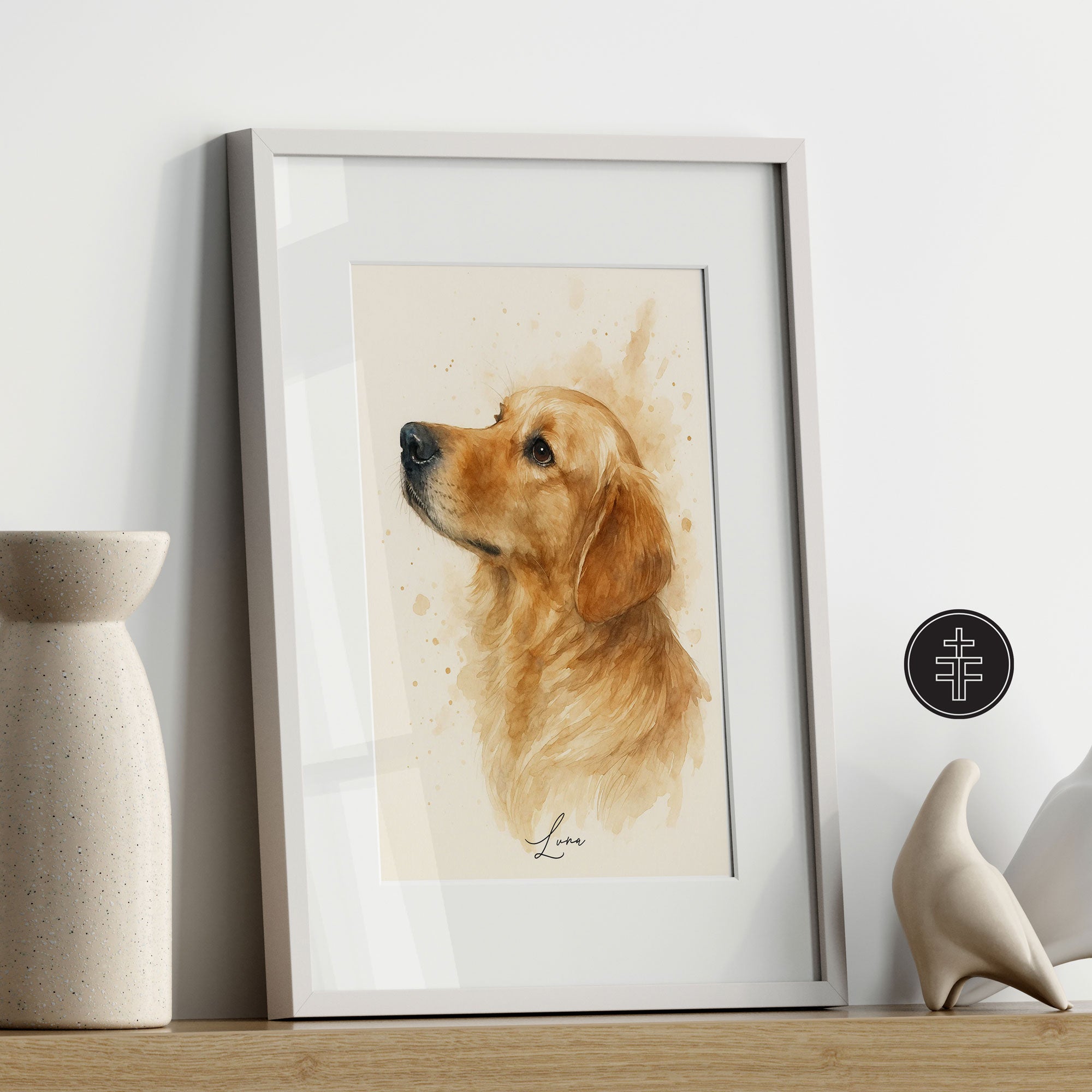 Personalised Watercolour Horse, Dog or any Pet Portrait Print
