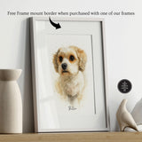 Personalised Watercolour Horse, Dog or any Pet Portrait Print