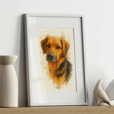 Personalised Watercolour Horse, Dog or any Pet Portrait Print