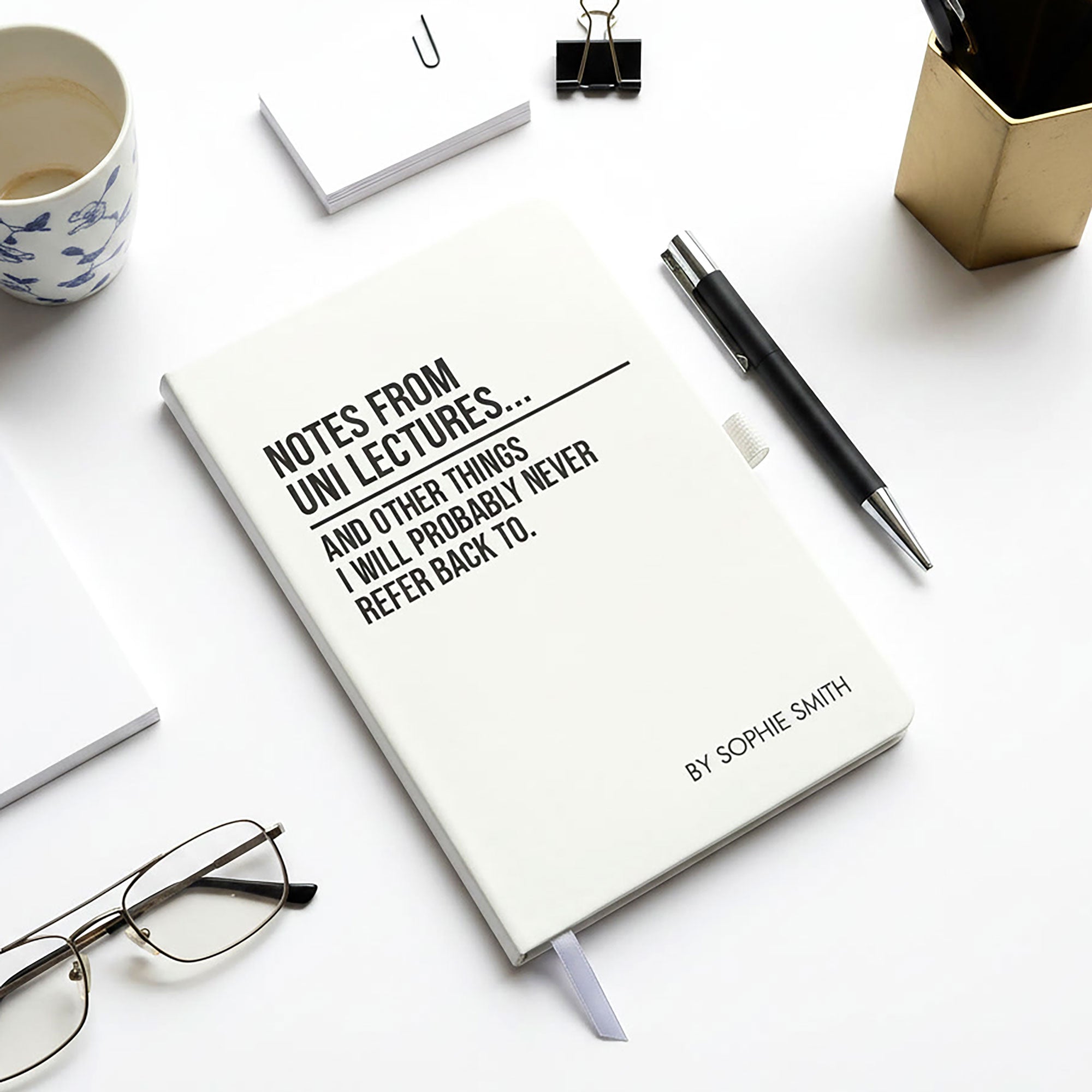 Funny Personalised "Notes From Uni Lectures..." Notebook