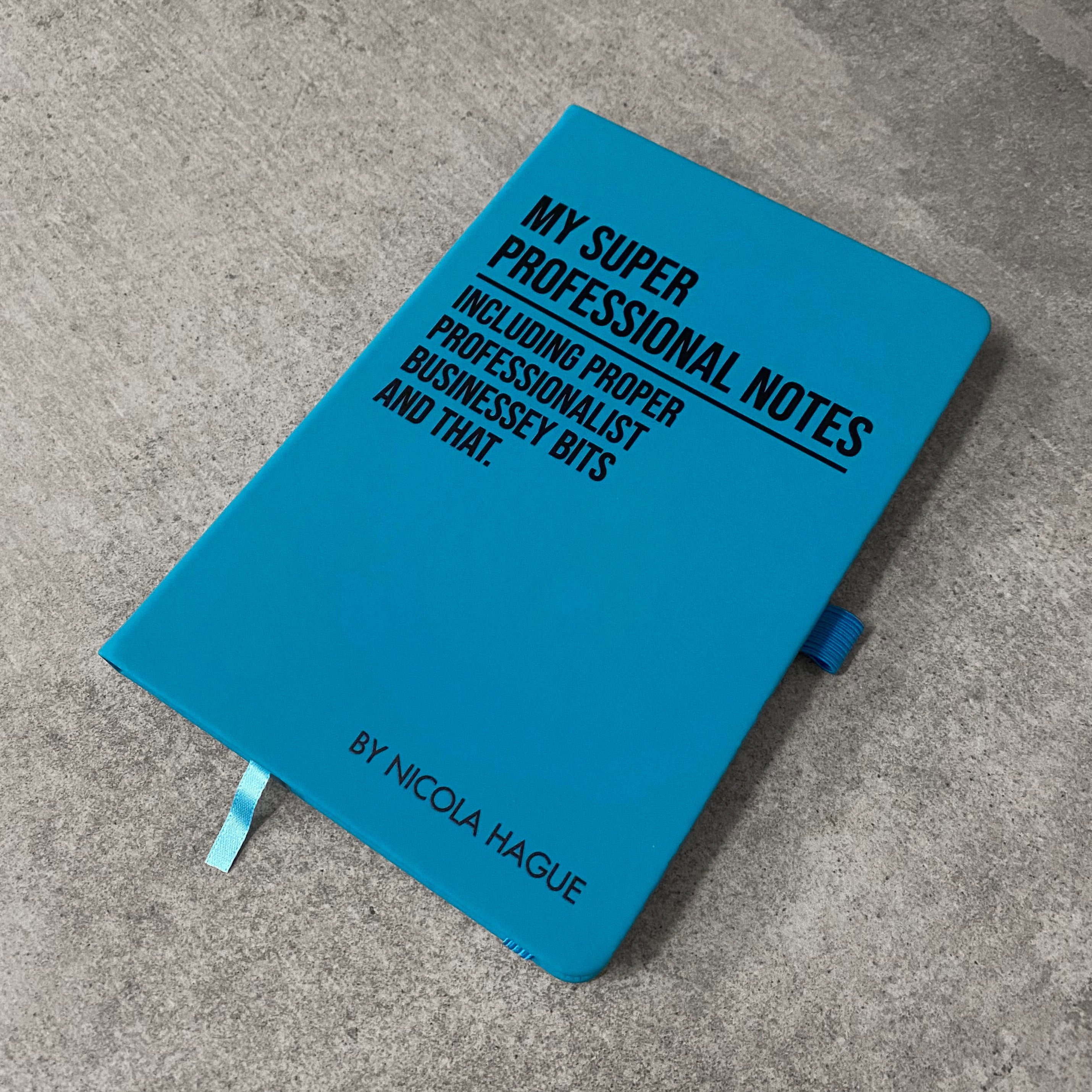 Funny Personalised "My Super Professional Notes..." Notebook