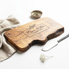 Personalised Custom Rustic Wooden Chopping Board