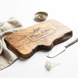 Personalised Custom Rustic Wooden Chopping Board