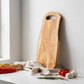 Rustic Olive Wood Handled Serving Board