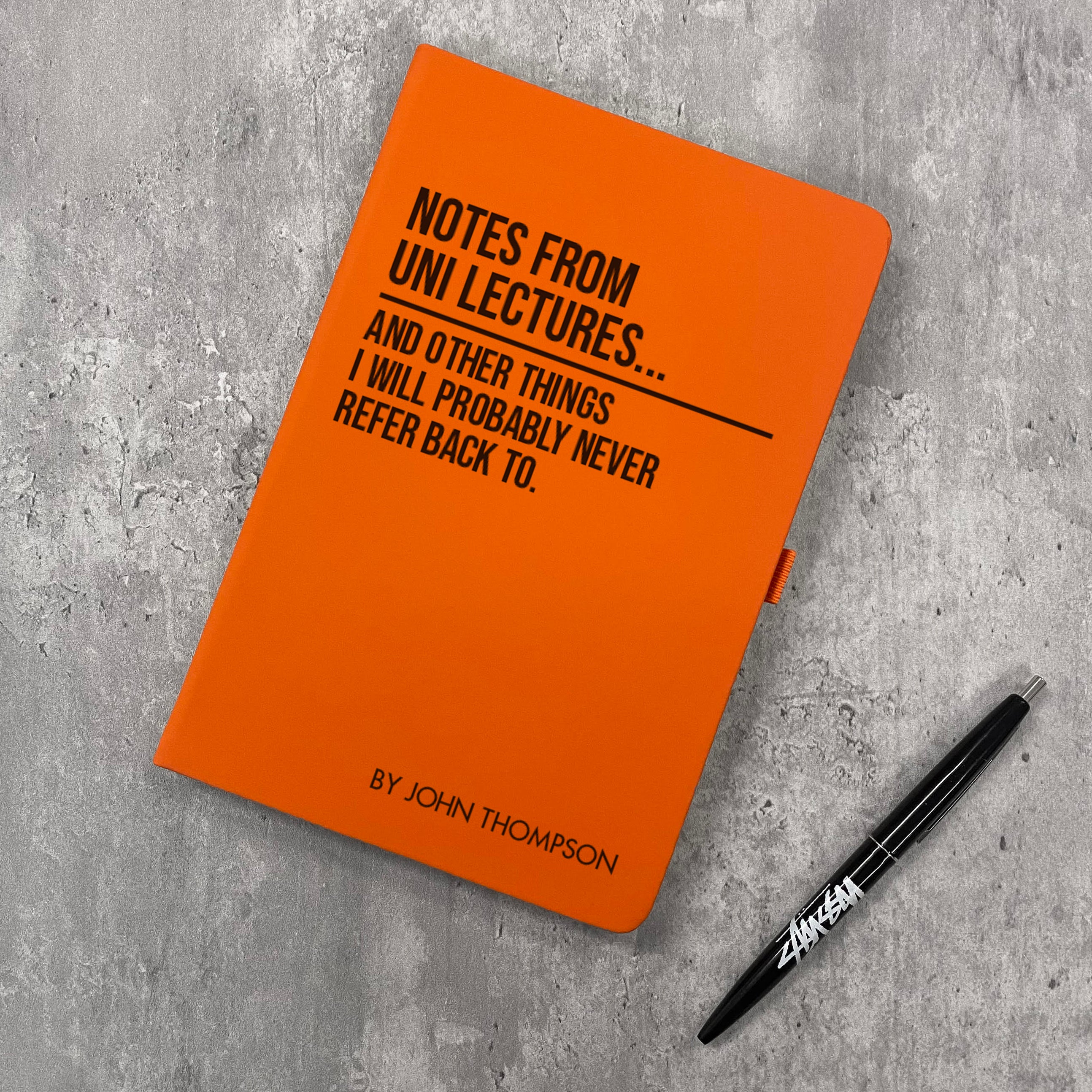 Funny Personalised "Notes From Uni Lectures..." Notebook