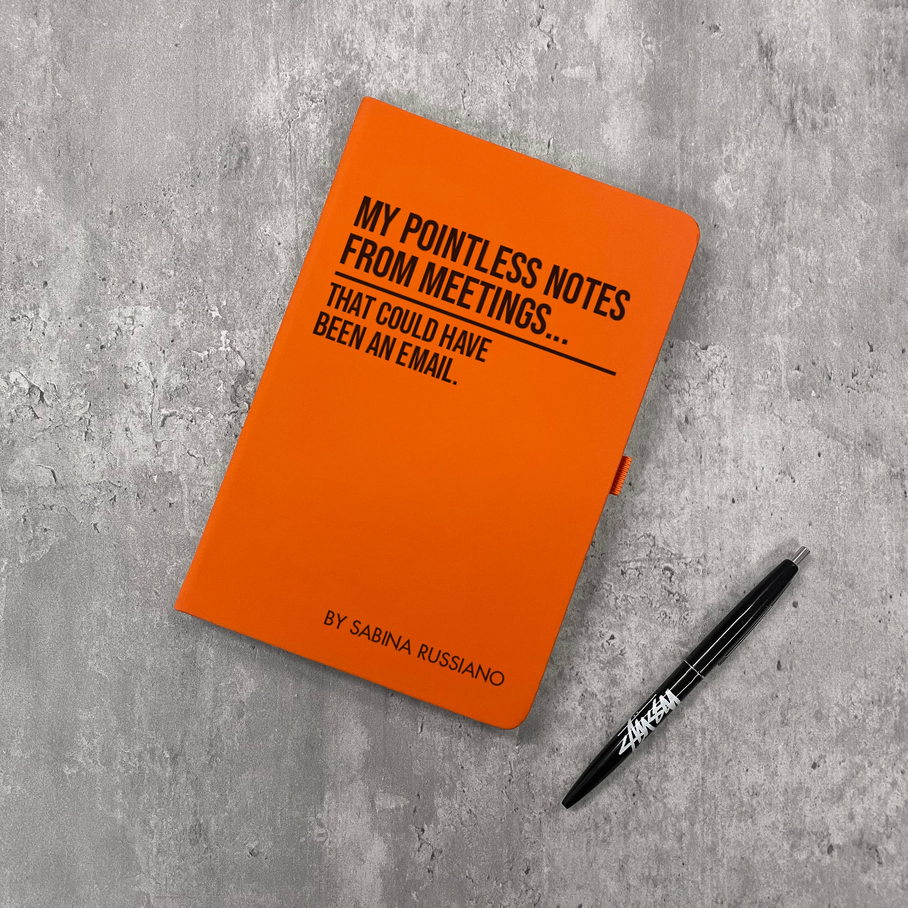 Funny Personalised "Pointless Notes From Meetings..." Notebook