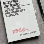 Funny Personalised "Notes From Uni Lectures..." Notebook