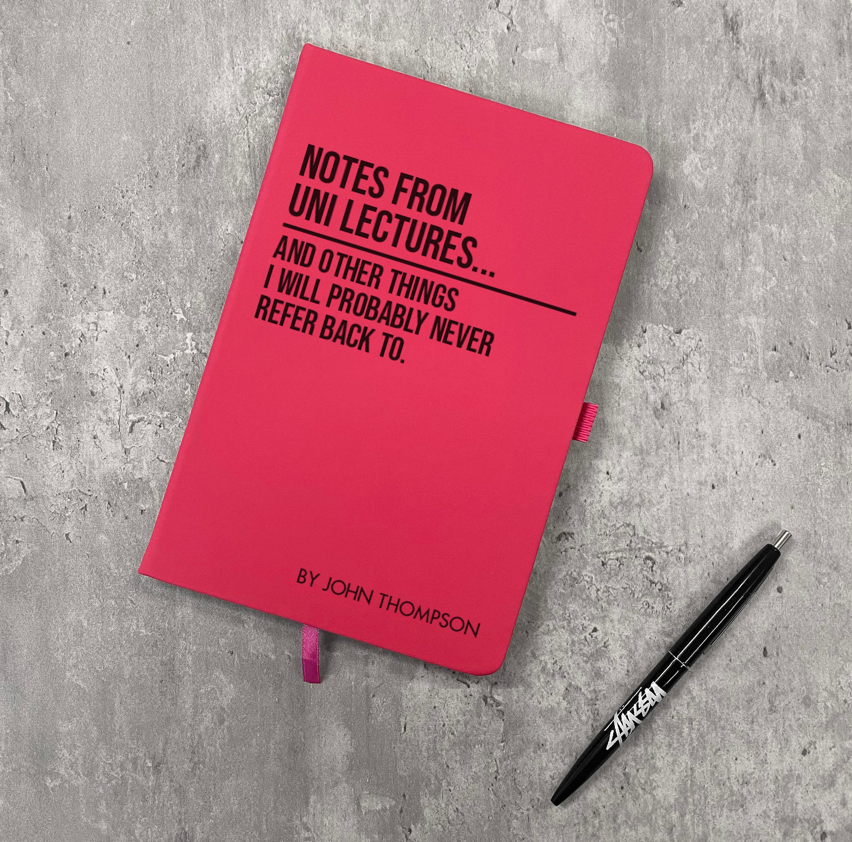 Funny Personalised "Notes From Uni Lectures..." Notebook