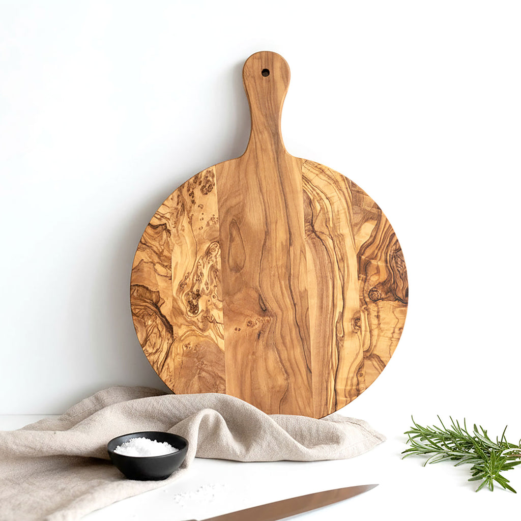 Olive Wood Round Pizza Board