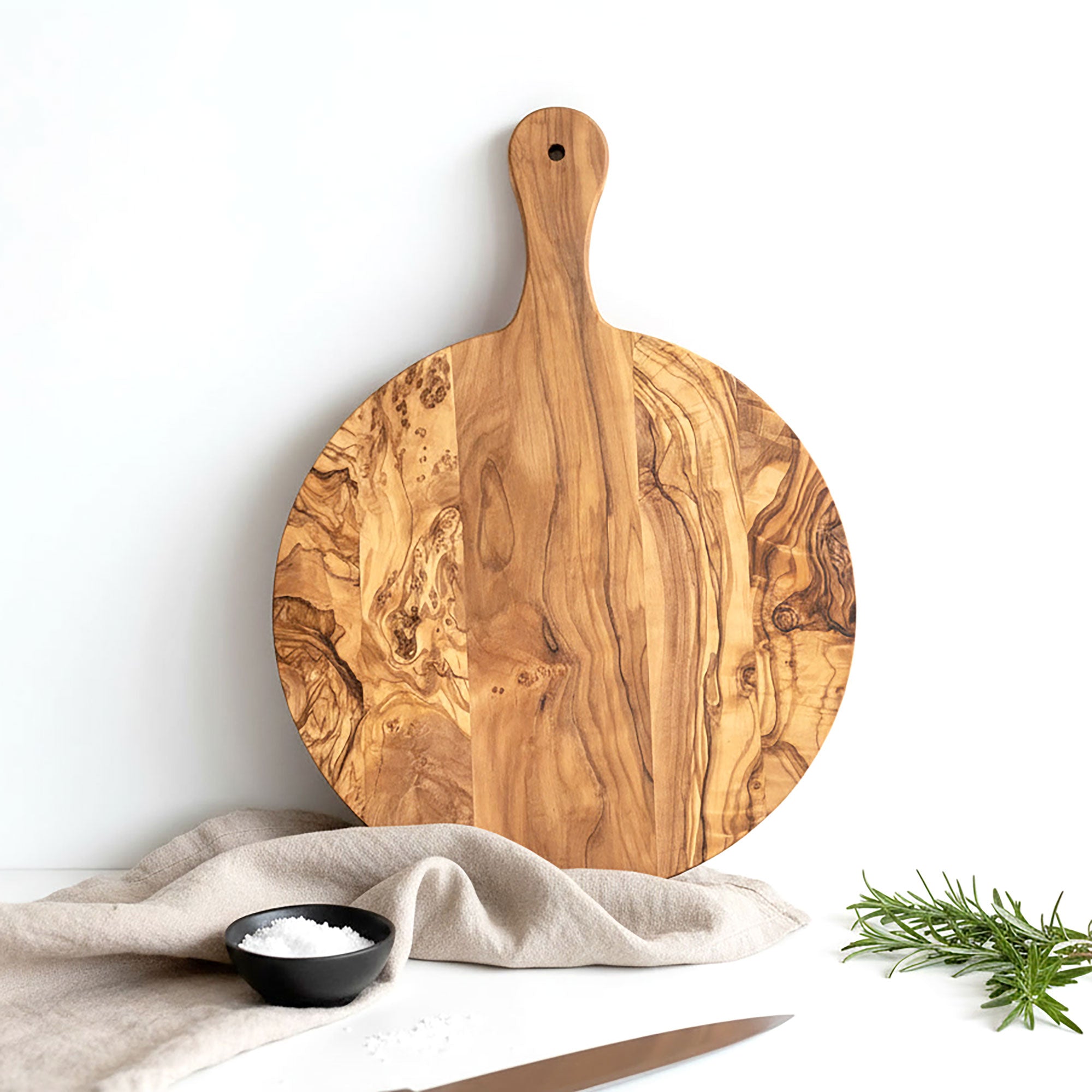 Olive Wood Round Pizza Board