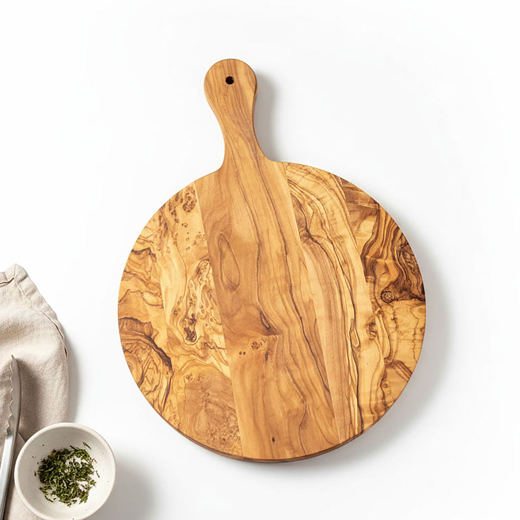 Olive Wood Round Pizza Board